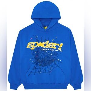 BLUE SP5DER HOODIE